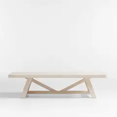 CRATE & BARREL - Mesa De Centro Rectangular Aya De Madera De Pino 173cm