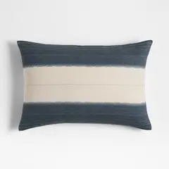 CRATE & BARREL - Funda de Cojín de 2 Tonos Littoral Navy