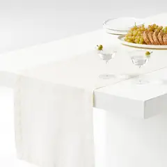 CRATE & BARREL - Camino de Mesa Marin de Lino 305cm