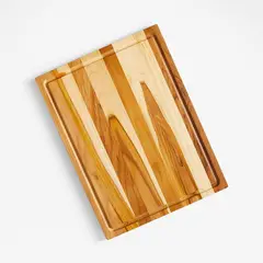 CRATE & BARREL - Tabla de Picar Reversible de Madera de Teca