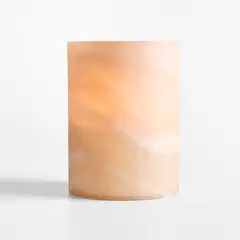 CRATE & BARREL - Portavela Marbled Grande 20.3cm