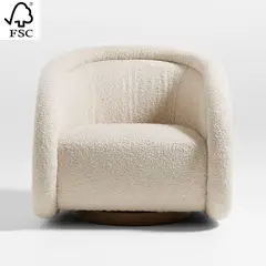 CRATE & BARREL - Butaca Medoc Giratorio 1 Cuerpo