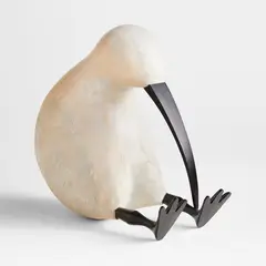 CRATE & BARREL - Kiwi Extra-grande De Madera Blanca