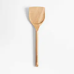 CRATE & BARREL - Espátula Ancha de Madera Acacia