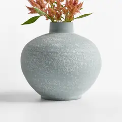 CRATE & BARREL - Florero Ophelia Ocean 25x29cm