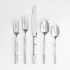 CRATE & BARREL - Juego De Cubiertos Kyoto 5 Piezas