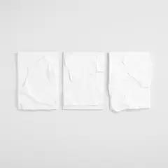 CRATE & BARREL - Arte de Pared Nereus en Set de 3