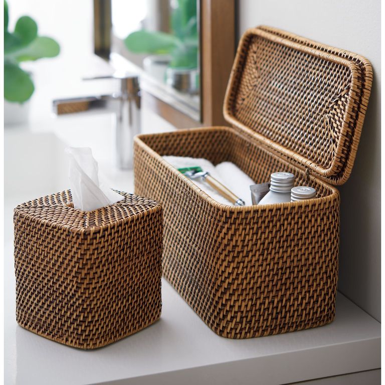 Caja Sedona Rectangular con Tapa Miel