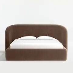 CRATE & BARREL - Cama Queen Adelaide Tapizada