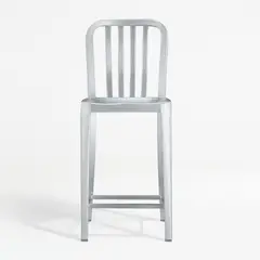 CRATE & BARREL - Silla de Bar Delta de Aluminio