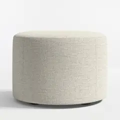 CRATE & BARREL - Otoman Highland Redondo Cemento