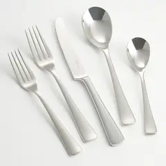 CRATE & BARREL - Juego de Cubiertos de 5pzs. Malvern Espejo