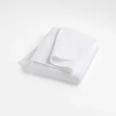 CRATE & BARREL - Toalla Extra Baño Blanca 100% Algodón Orgánico