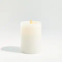 CRATE & BARREL - Vela de Cera sin Llama Parpadeante 8x10cm