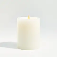 CRATE & BARREL - Vela de Cera sin Llama Parpadeante 10x13cm