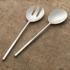 CRATE & BARREL - Juego de 2 Cubiertos para Servir Alden