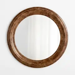CRATE & BARREL - Espejo De Pared Redondo Mota 102cm