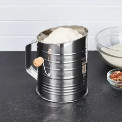 CRATE & BARREL - Tamizador de Harina de Acero Inoxidable