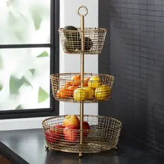 CRATE & BARREL - Frutero Bendt 3 Niveles