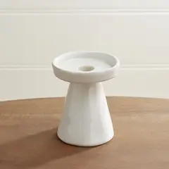 CRATE & BARREL - Portavela de Pilar Marin Blanco Chico