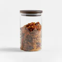 CRATE & BARREL - Canister con Tapa de Madera