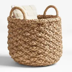 CRATE & BARREL - Canasta de Bankuan Tejida Emlyn