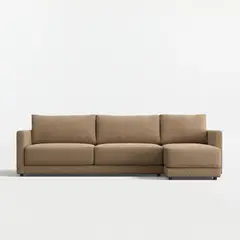 CRATE & BARREL - Seccional Gather con Chaise Lounge 4 Cuerpos Izquierdo