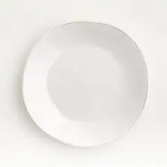CRATE & BARREL - Plato de Fondo de Melamine Marin Blanco