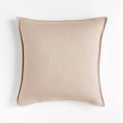 CRATE & BARREL - Funda de Cojín de Lino Orgánico 51x51cm