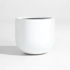 CRATE & BARREL - Maceta Junio Pequeña Blanca