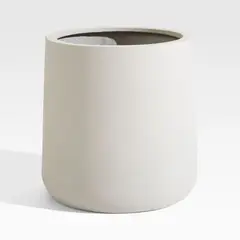 CRATE & BARREL - Maceta Saabira Taupe 15''