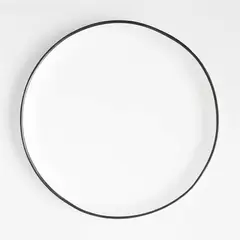 CRATE & BARREL - Plato de Comida de Melamina Range White (por Leanne Ford)
