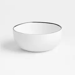 CRATE & BARREL - Bowl de Melamina Range White (por Leanne Ford)