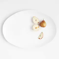 CRATE & BARREL - Fuente Ovalada de Melamina Range White (por Leanne Ford)