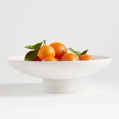 CRATE & BARREL - Bowl de Loza vidriada Sailor Blanco