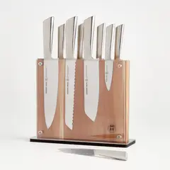 CRATE & BARREL - Taco de Cuchillos 7 Piezas Stainless Schmidt Brothers