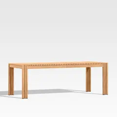 CRATE & BARREL - MESA COMEDOR EXT BATTEN TEAK NAT