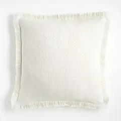 CRATE & BARREL - Funda de Cojín Weekend 100% Algodón Orgánico 51x51cm