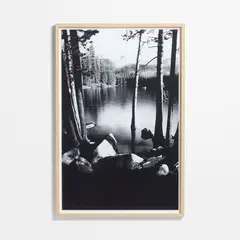 CRATE & BARREL - Cuadro "sierra Nevada Lake" By Jennifer Maharry 102x152cm