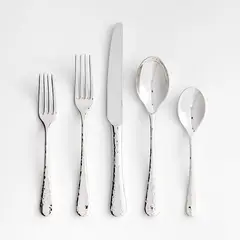 CRATE & BARREL - Cubiertos Texture Caesna De 5 Piezas