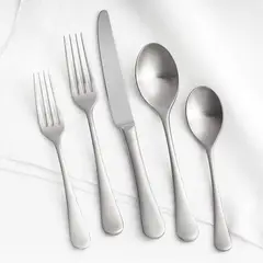 CRATE & BARREL - Set De Cubiertos De 5 Piezas Caesna Satin
