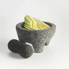 CRATE & BARREL - Mortero de Piedra Pequeño 2 Piezas