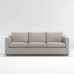 CRATE & BARREL - Sofá de Brazo Recto de 3 Asientos Barrett II