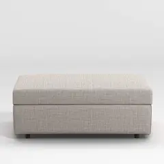 CRATE & BARREL - Otomán Barrett II con Almacenamiento
