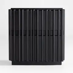 CRATE & BARREL - Gabinete De Almacenamiento De Madera De Fresno Ebonizado Bardi