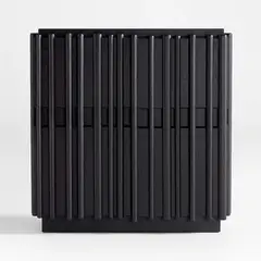 CRATE & BARREL - Gabinete De Almacenamiento De Madera De Fresno Ebonizado Bardi