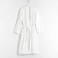 CRATE & BARREL - BATA BAÑO ORG TURKISH BLANCO L XL