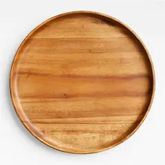 CRATE & BARREL - Fuente Redonda de Acacia Tondo