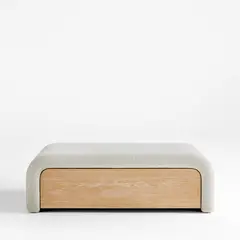 CRATE & BARREL - Otomán Smith con Almacenamiento