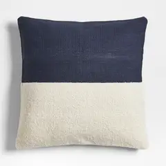 CRATE & BARREL - Funda De Cojín Biella Blend Indigo 58x58cm